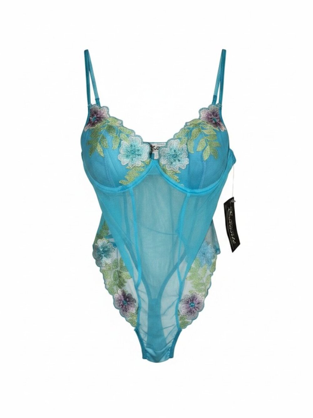 NWT Escante Ocean Blue Teddy 1 pc set Size Small